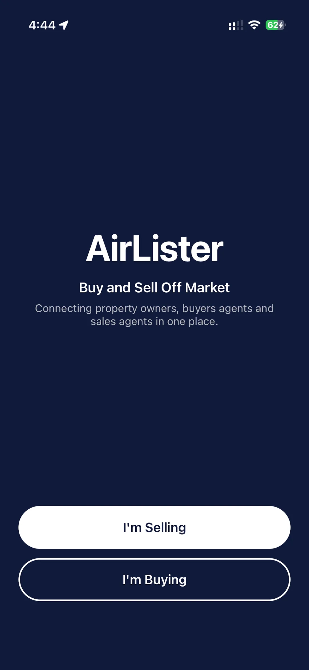 AirLister app screen