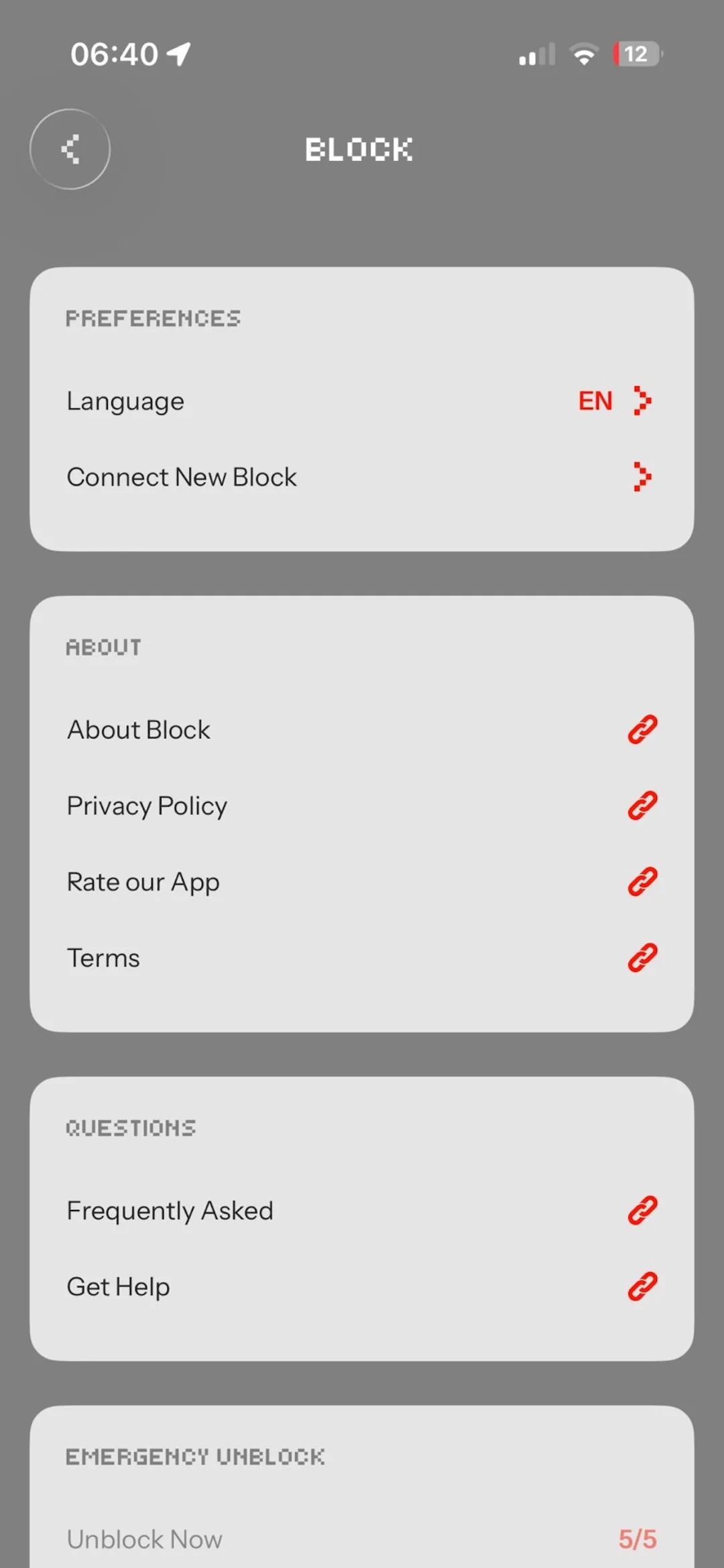 Block screen 4
