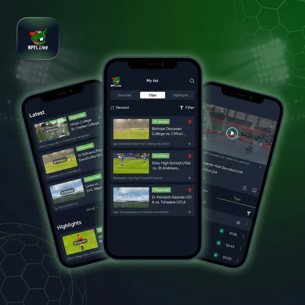 NPFL Live app screens